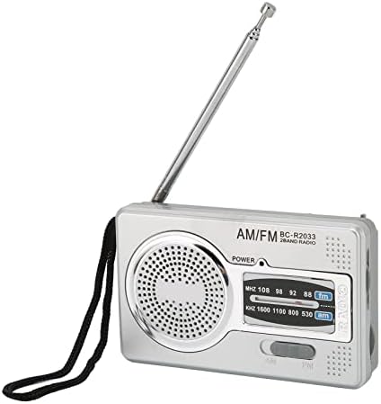 רדיו נייד, מיני כיס טרנזיסטור רדיו סוללה מופעל מזג אוויר רדיו עם רמקול לאוזניות עבור בית, חיצוני נסיעות, בידור, חירום